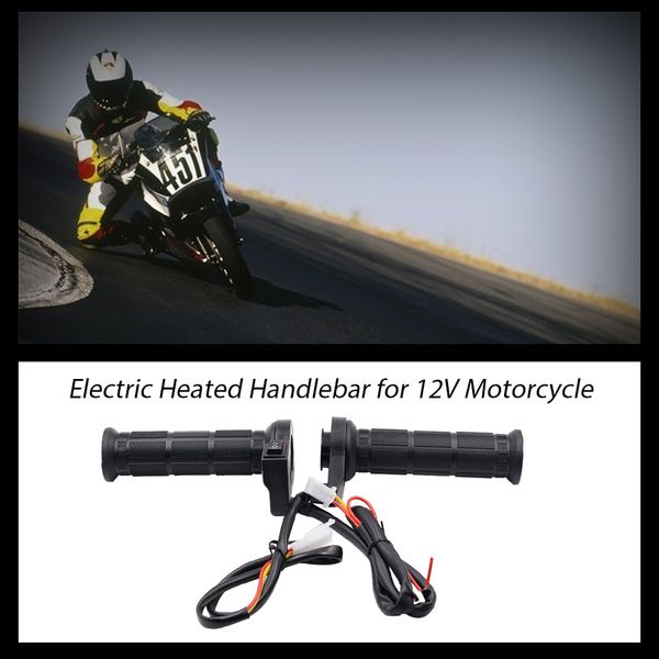 

universal motorcycle 7/8" 22mm electric hand heated warm handle grips atv warmers handlebar grip adjustable temperature