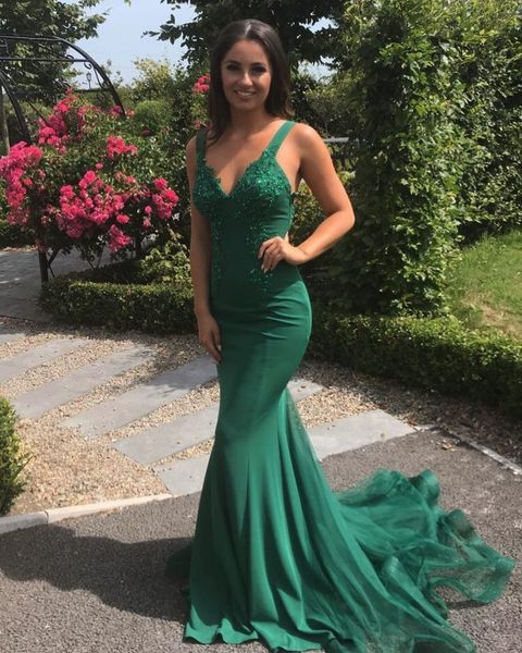 

evening formal gowns vestidos de fiesta de noche robe de soiree green prom dresses plus size 2020 long, Black