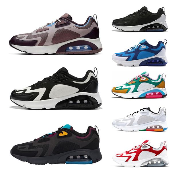 

200 mens womens running shoes mystic university blue bordeaux world stage white metallic silver mens trainers sneaker shoes 36-45