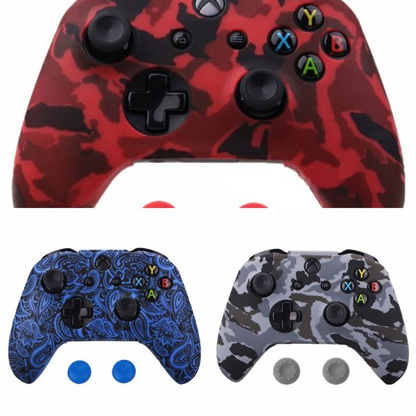 

nufat высокое качество xbox прочный силиконовый camo guard гель резиновый мягкий рукав ручка крышки кожи чехол для microsoft камуфляж oneshi