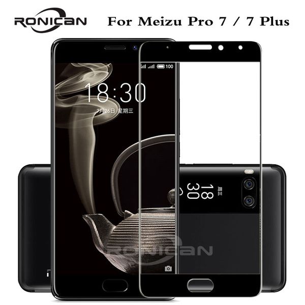 

ronican 9h full cover tempered glass for meizu pro 7 plus screen protector film for meizu pro 7 plus glass film for meizu pro7