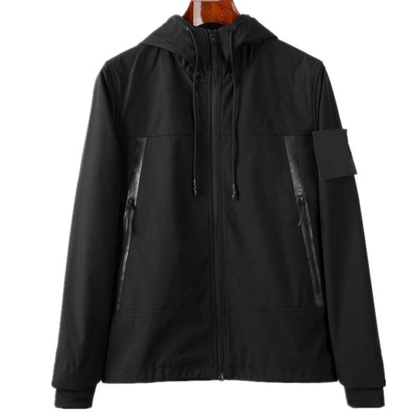 

toney 2020ss spring and autumn new hooded coat fashion european and american street style men's jacket trend handsome casual coat, Black;brown
