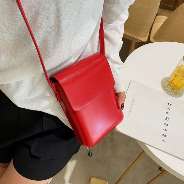 

jiulin summer female messenger bag ins joker korean 2019 new simple solid color mobile phone bag
