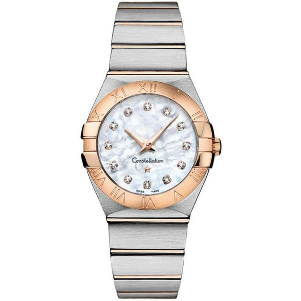 

constellation 123.20.24.60.55.001 women classic casual watches brand luxury lady quartz wristwatch fashion wrist watch, Slivery;brown