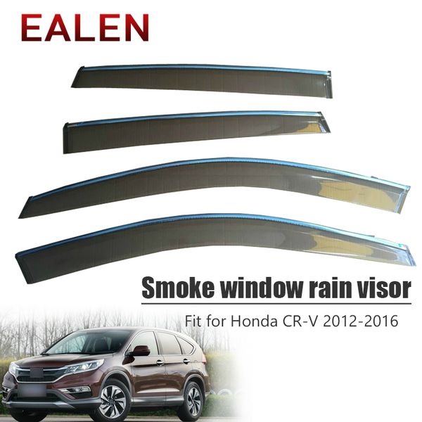 

ealen for cr-v 2012 2013 2014 2015 2016 vent sun deflectors guard abs car accessories 4pcs/1set smoke window rain visor