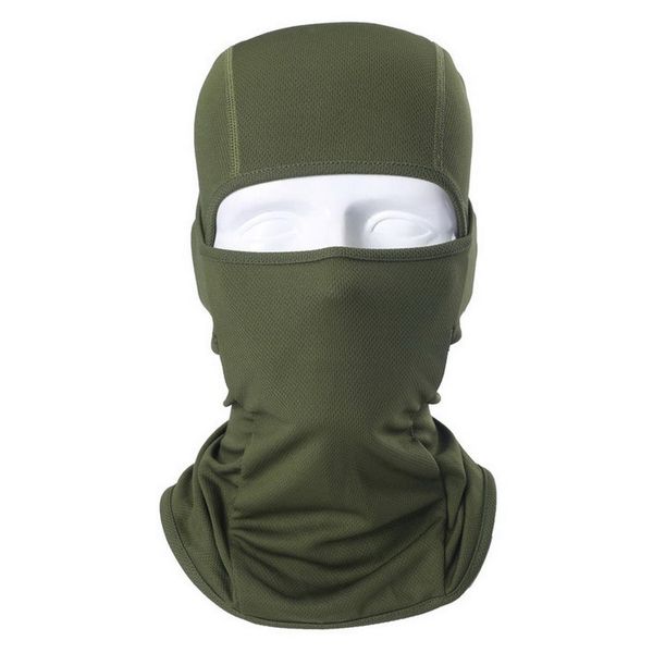

outdoor windproof breathable full face ski shield solid anti-uv cycling all years casual mask hat, Black