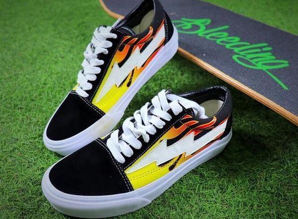 

new 2018 revenge x storm old skool canvas men shoes men's sneakers skateboarding casual shoes women skate shoes womens casual boots x09, Black