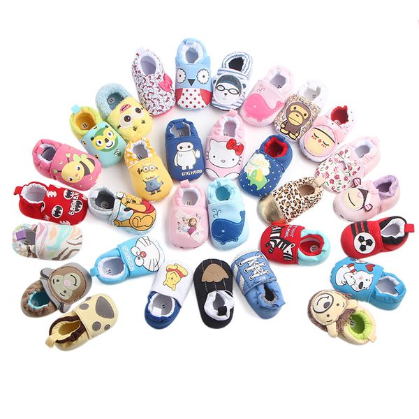 

baby shoes first walkers newborn baby boy girls shoes booties cartoon soft sole anti-slip toddler crib fashion for kids