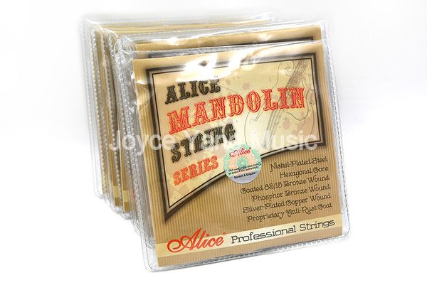 

10 sets alice am07 mandolin strings nickle-plated steel&phosphor bronze wound strings 1st-4th 010-034 wholesales