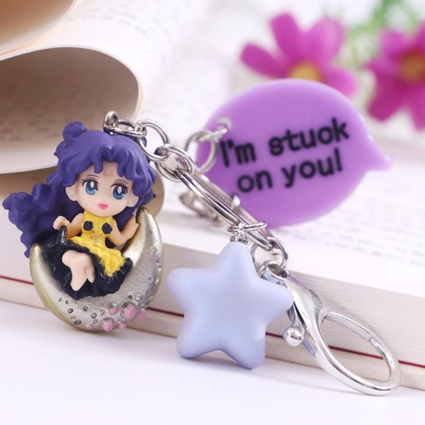 

llavero de anime sailor moon figures keychain japaness anime sailor moon tsukino petit figuarts party decoration for girl, Silver