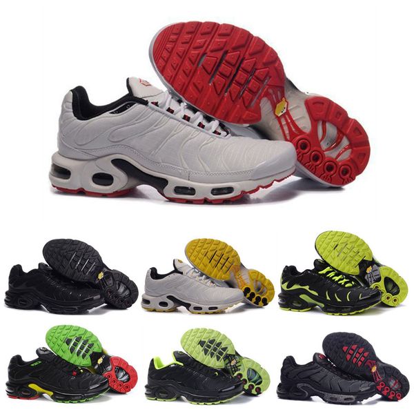 

2018 new mens sports tn running shoes fashion comfort barefoot walking training sporting shoes sneakers size 40-46 with box, White;red