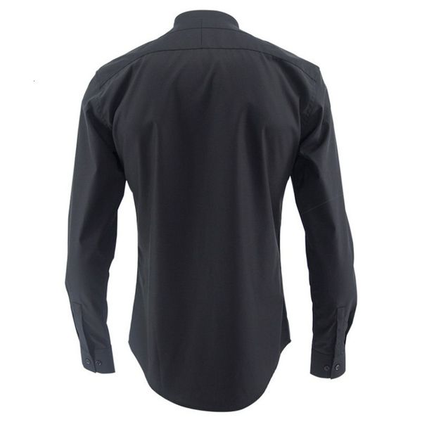 

весна новых людей белый черный бизнес формальные рубашки с длинным рукавом цветочные emboridery воротник свадебное платье рубашки slim fit о, White;black