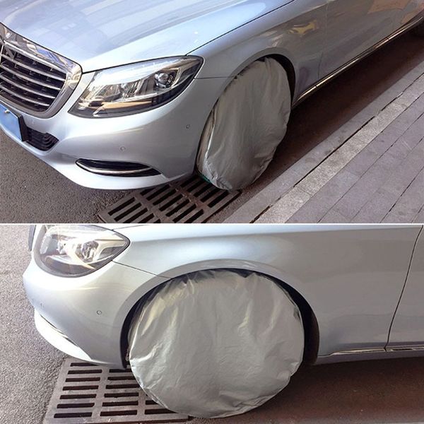 

silver color nylon fabric tire cover fits for rv auto truck car camper trailer 30" diameter wheel 1pcs
