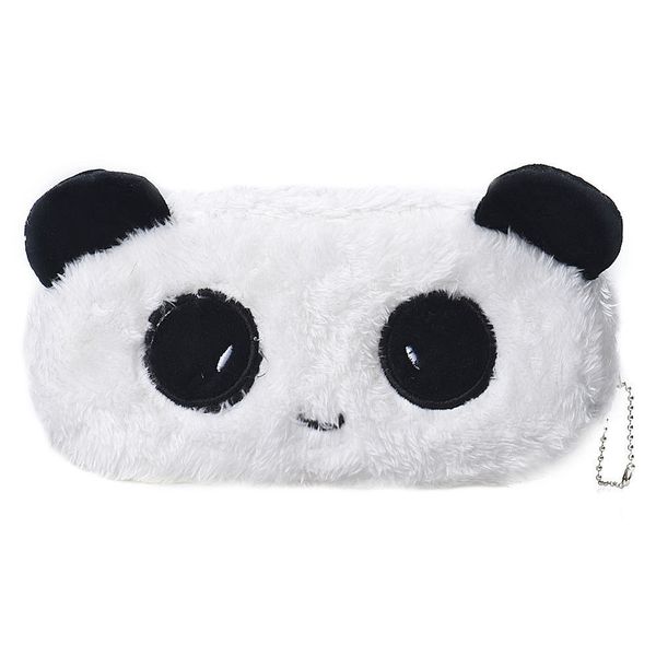 

2x kids cartoon pencil case plush large pen bag cosmetic makeup cartoon storage bag panda