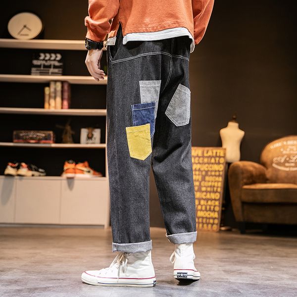 

лопок джин мђжка мода поведневна и ве ѬеѬо straight jean бѬки мђжин streetwe, Blue