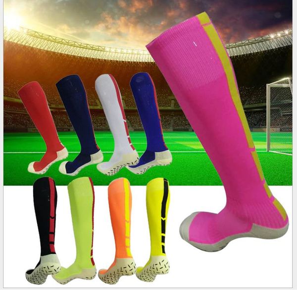 

towel thickened football socks at the end of the towel anti-skid sock stockings breathable sweat-absorbent wear sports socks, Black