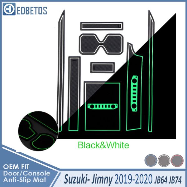 

anti-slip mat for jimny 2019 2020 jb64 jb74 jimny sierra accessories gate slot coaster anti-dirty door groove mat car