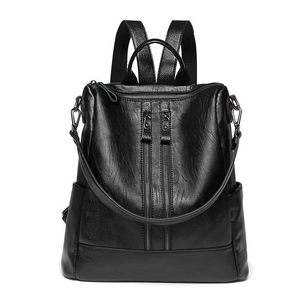 

youth leather backpacks for teenage girls fashion women backpack female school shoulder bag bagpack mochila