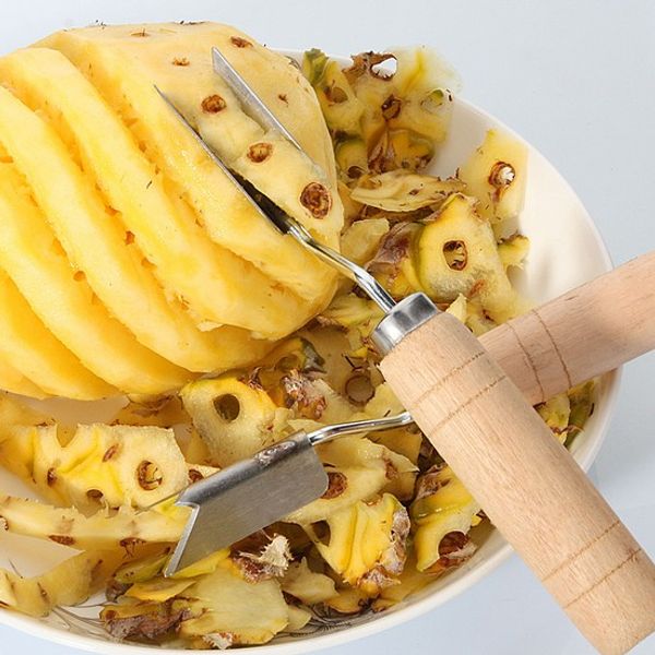 

1pc фрукты ананас овощечистка бур срезы cutter легкий ананас нож фруктовый салат инструменты кухонные принадлежности посуда kx 147