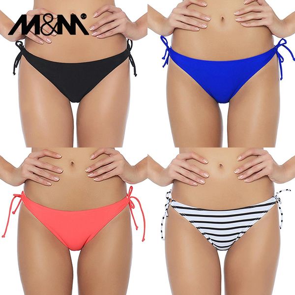 

m&m 2019 women mini bikini bottom swimwear tie side swimsuit bodysuit micro bikini set board short swim briefs b612