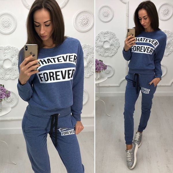 

pants leggings 2pcs joggers set hoodie outfits sportswear sports suit2019 women's sportswear, Gray