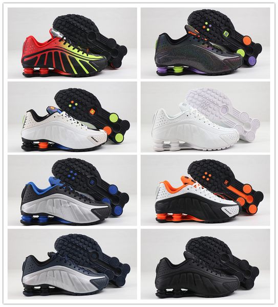 

avenue deliver shox nz r4 301 bronze racer blue midnight navy triple black dutch orange men outdoor sports shoes mens basketball trainer