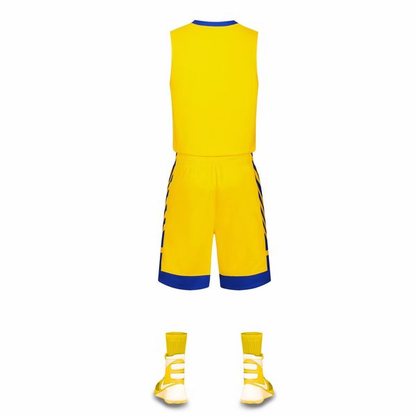 

discount men training basketball sets with shorts uniforms reversible basketball jerseys for that home and away look kits sports 44-46, Blue;black