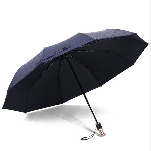 

anti-ultraviolet vinyl umbrellas umbrella seiko gift tri-fold men's business automatic umbrella rain gear household sundries