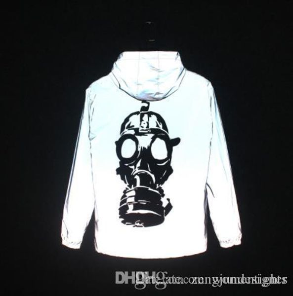 

3m reflective mens autumn desinger couple jackets long sleeve fashion style homme hoodies solid color hip hop casual apparel, Black;brown