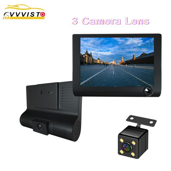 

2019 video recorders dvr dash car camera hd 1080p 3 cameras lens rear view camera driving recorder registrator car dvr dash cam