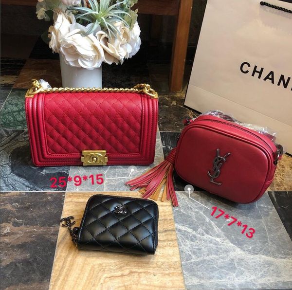 

three-piece designers handbag explosion models selling style real leather high leather quality luxury handbag handbag shoulder bag--17