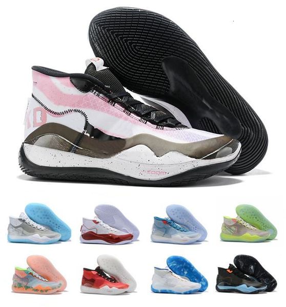 

kd 12 starting kevin durant xii ep the day one 90ss protro green camo mens basketball shoes 12s kd12 sneakers size 40-46
