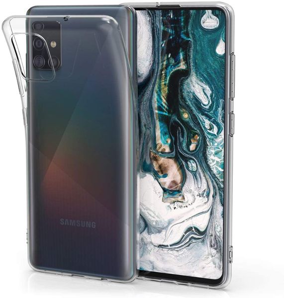 Capa de silicone flexível Magro caso claro de TPU para Samsung Galaxy A11 A21 A31 A41 A51 A71 5G M31 M51 A91 M80S S10 LITE A81 M60S NOTA 10 LITE