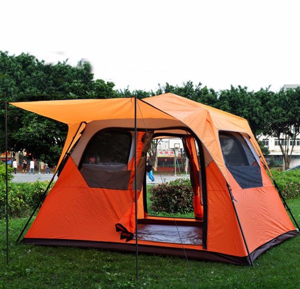 

alltel ultralarge 4-6 person use camping equipment waterproof carpas de camping barraca large gazebo sun shelter tent