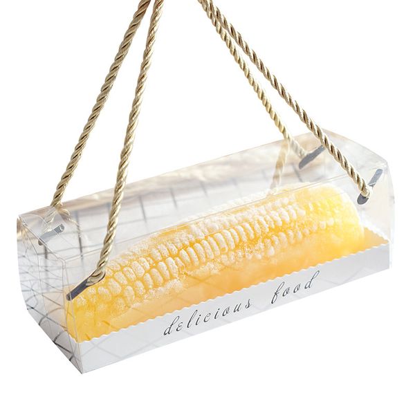 

clear transparent baking package boxes with handle cookie birthday gift cake box