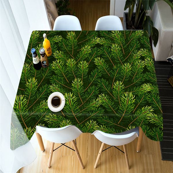 

green simple 3d tablecloth wedding l table table cloth rectangular christmas cover party dinner for home decoration