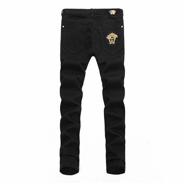 

men's summer casual pants 2020 new product designer brand trend jeans hip hop knight star slim skinny blue gray khaki silver