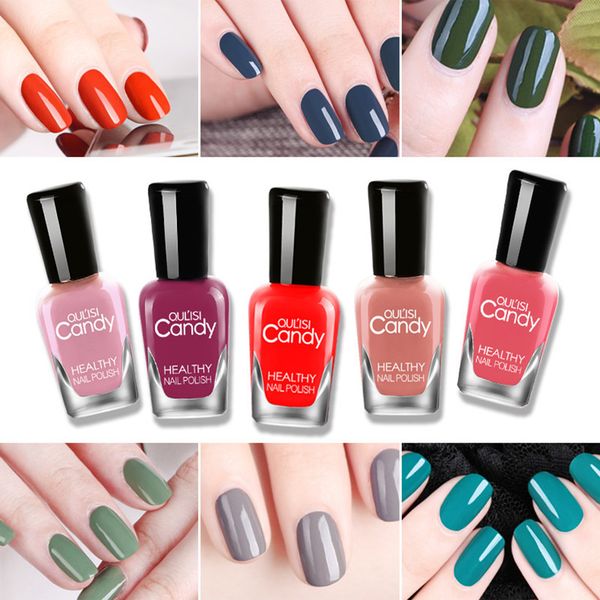 

new 39 colors quick drying long lasting non-toxic nail polish canbe peeled for makeup gift box nail art suit 8ml