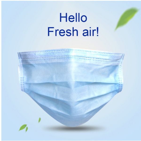 

in stock disposable designer disposable mask non woven face masks three layers anti-dust waterproof mask ply respirator soft breathable