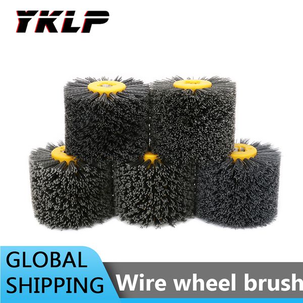 

grit 80~240 nylon abrasive wire polishing drawing wheel burnishing metal 120mm