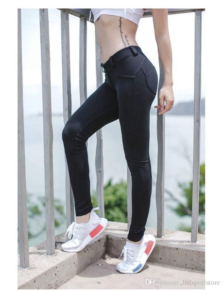 

hxlsportstore women pants fitness trousers outdoor women sports pants women elasticity gym sport leggings capris, White;black