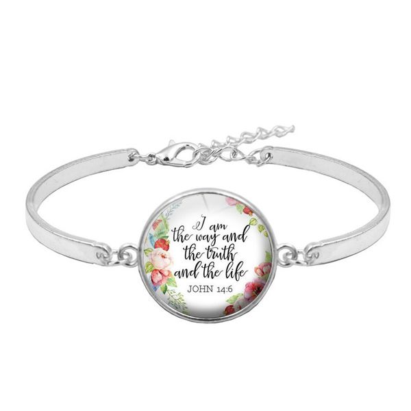 

2019 new bible cripture bangle mix tyle alloy chain with quote cripture faith pendant bracelet creative chri tian gift