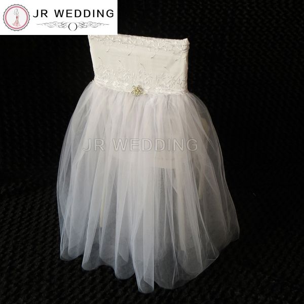 

1 set birde & groom wedding dress & suit design chair cover organza brooch chair cover includig freght