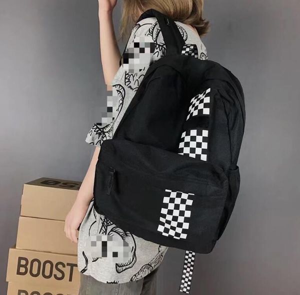 

designer women travel backpacks luxury student school bags fashion plaid letter style large capacity backpack