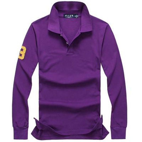 

2019 polo shirt solid men luxury polo shirts long sleeve men's basic polo homme fc04, White;black