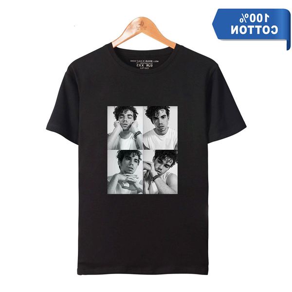 

2019 james · bois cameron boyce leisure time pure cotton short sleeve shirt t shirts, Gray;blue