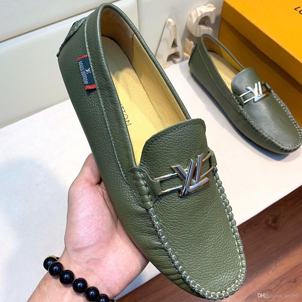 

2018 new chinese bean shoes, leather mens fashion casual shoes, men's driving shoes men's dress shoes with original packaging qi, Black