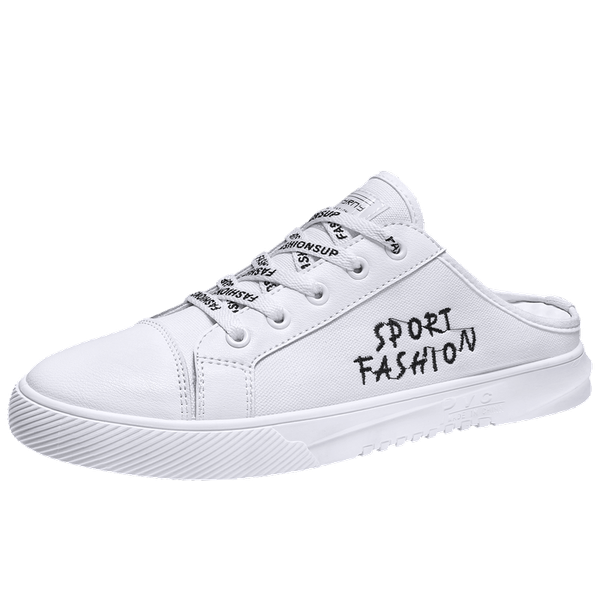 

men half drag shoes2019 new fashion casual students white board shoes men trend of breathable canvas shoes sneakers ygb-7115, Black