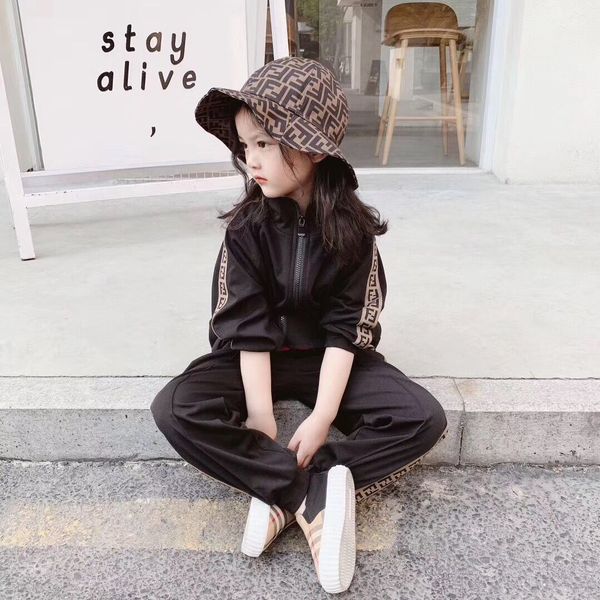 

Boy girl clothing et 2019 children fa hion active jacket zipper coat and pant et kid clothing autumn port uit track uit