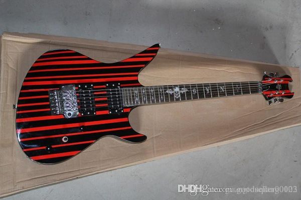 

synyster custom in red/black line electric guitar schecter electric guitar